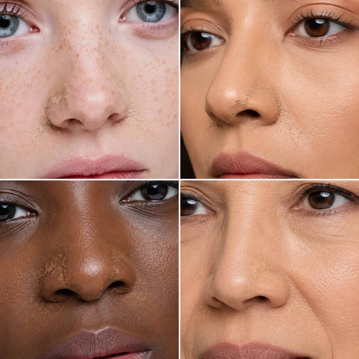 Foundation Separates Around Nose